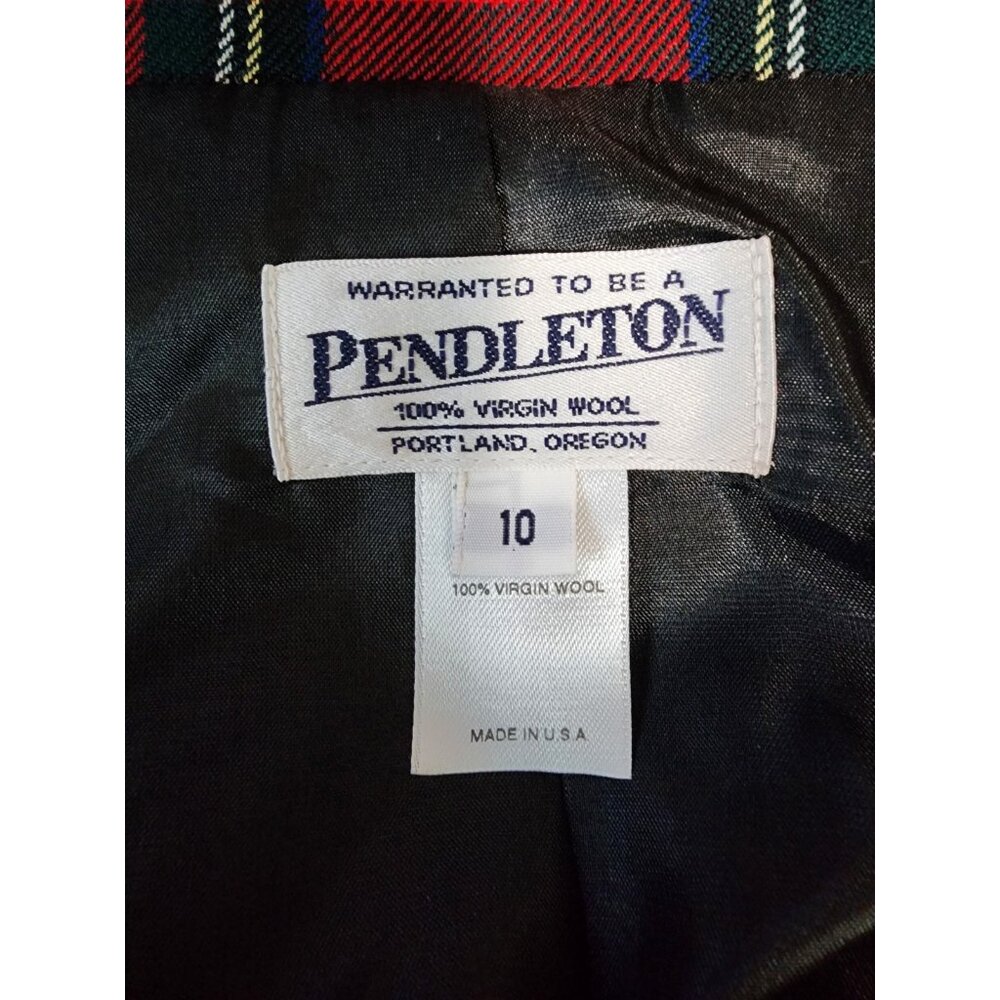 Pendleton Womens Light Jacket Size 10 Red Plaid V… - image 6